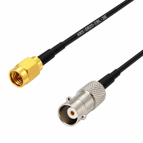 36 Inch - SMA-Male to BNC-Female Coaxial Pigtail for Radio Antenna
