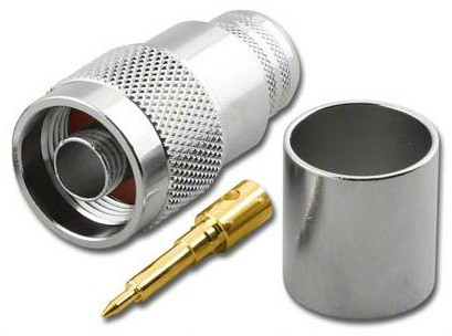 Type N-Male Plug Coaxial Crimp Connector for LMR-600