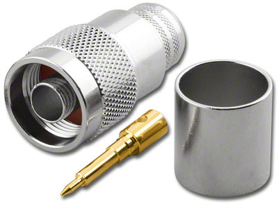 LMR600 - Type N-Male Plug Coaxial Cable Crimp Connector - RFN-3629-L600