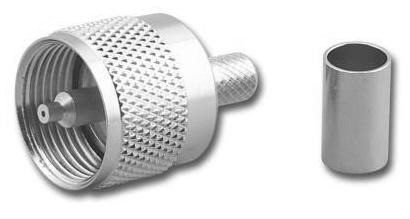 PL-259 UHF-Male Coaxial Connector for RG213 Coax Cable - G505-213