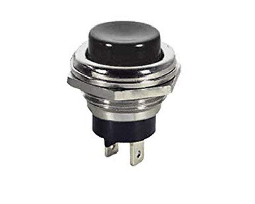 BLACK - Push Button Switch On/Off SPST 2P 4A 125VAC - P/N CES-66-2422