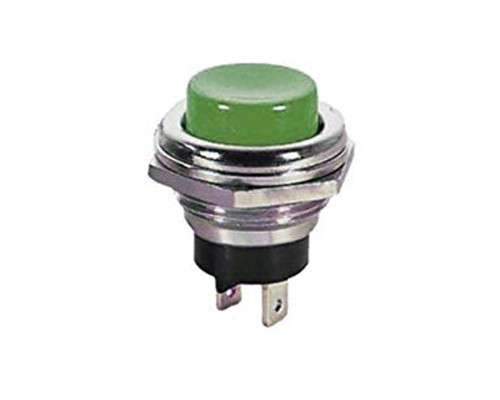 GREEN - Push Button Switch On/Off SPST 2P 4A 125VAC - P/N CES-66-2426