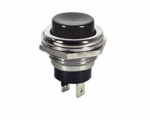 Push Button Switch (Black) On/Off SPST 2P 4A 125VAC - P/N CES-66-2423