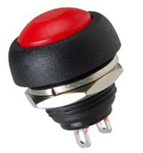 RED - Push Button Switch Off/On SPST 2P 3A 125VAC - CES-66-2441