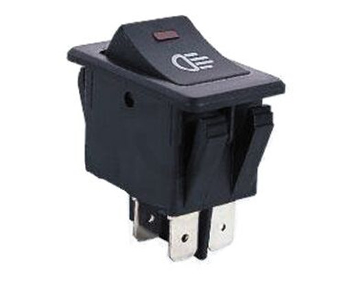 RED - Automotive Switch On/Off DPST 4P 35A/12VDC - CES-66-2295