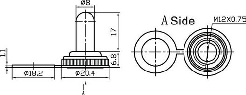 Switch Cover with Waterproof Threaded Cap - CES-66-5001