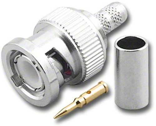 RG-58 - BNC-Male Dual Crimp Plug Coaxial Connector