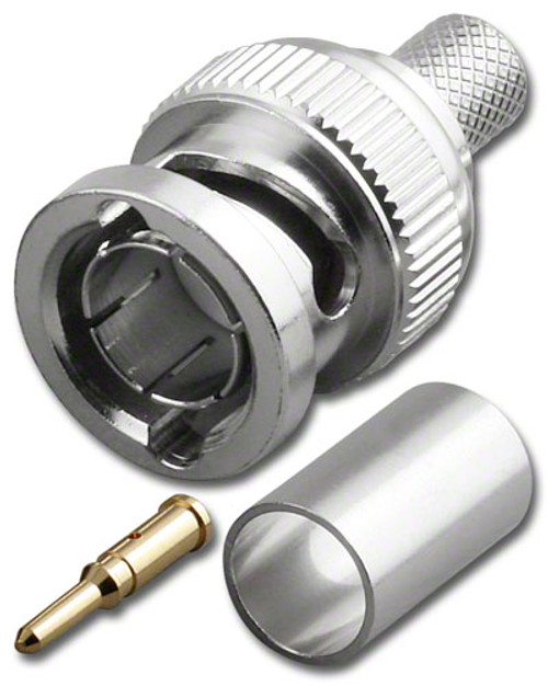 Bnc Male Dual Crimp Plug Coaxial Connector For Rg 59u And Rg 62au Bnc 7021 7511 