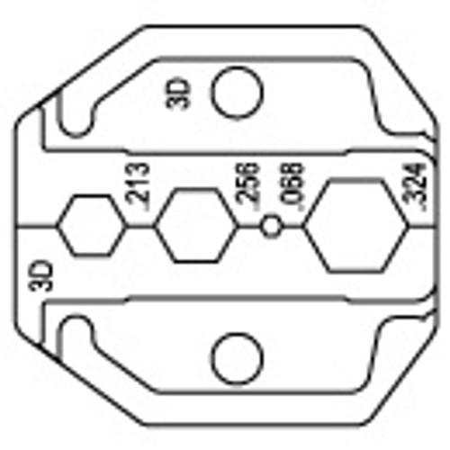 Coaxial Crimp Tool Die - PHT-73-304D