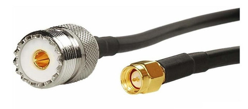 10 Inch - SMA Male to UHF Female SO-239 Coaxial Cable Pigtail
