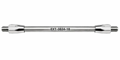 18-Inch - 3/8 x 24T Stainless Steel Antenna Mast Extension - EXT-3824-18