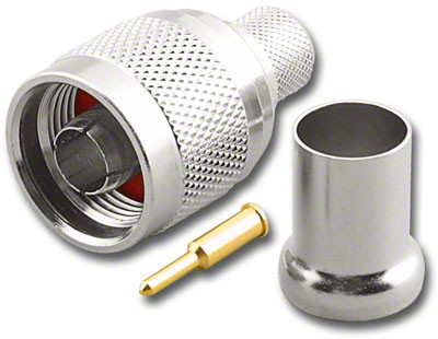RG-8 & RG-213 - Type N Male Coaxial Cable Clamp End Connector