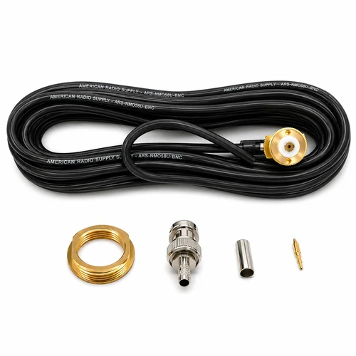 NMO Antenna Cable Mount - 17-Foot RG-58 - BNC - NMO58UBNC