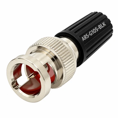 ARS-G105 - BNC Male to Banana Binding Post Coaxial  Adapter - 4mm Black