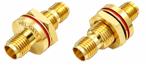 SMA Double Female Bulkhead Connector Helium Network - HEL-G815