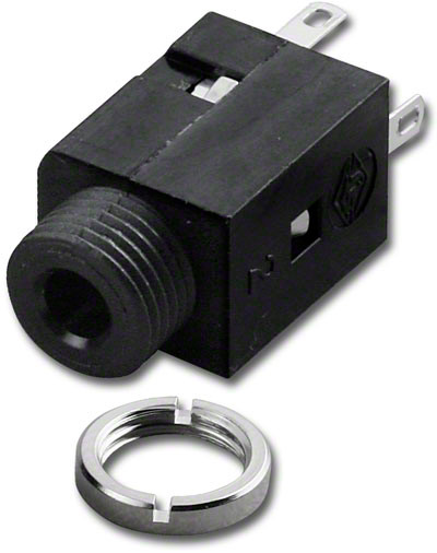 3.5 Stereo Jack Panel Mount Audio Connector - 3.5-0399