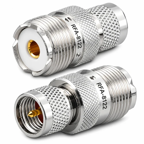 UHF Female SO-239 to Mini-UHF-Male Coaxial Adapter - RFA-8122