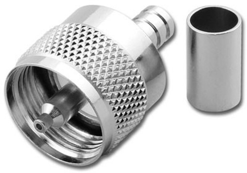 RG-8X LMR240 - PL-259 UHF Male Coaxial Crimp Cable Connector UHF