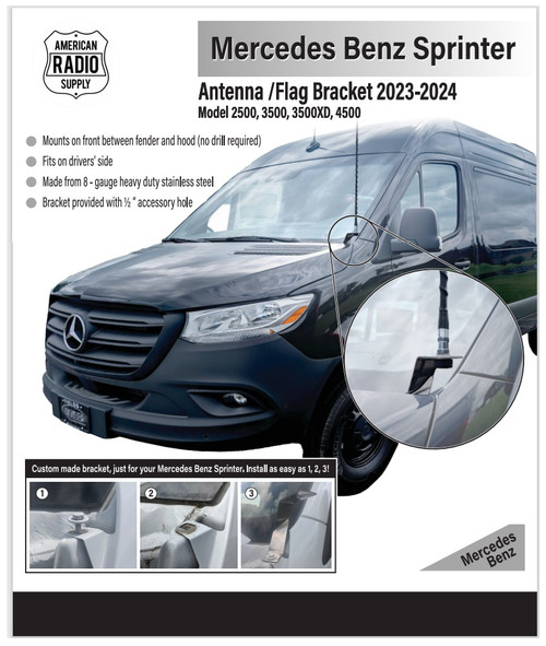 Mercedes Sprinter Van - Antenna Fender Mount - Drivers Side - 82-4600-DRV