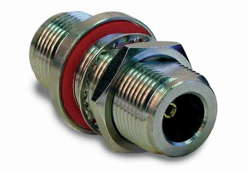 N Double Female Bulkhead Coaxial Adapter - Amphenol 172124 - AMQ