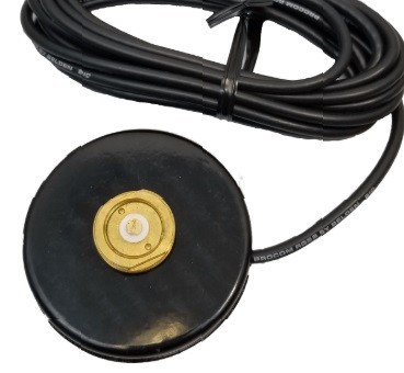 3" Heavy Duty Black NMO Antenna Mag Mount No Cable Connector - 12ft Cable