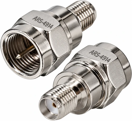 Type F-Male to SMA-Female Coaxial Adapter Connector - ARS-4914 RFF