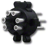 Male Mini DIN Connector Assembly Type Solder Cup Contacts Jacket - MD-8P