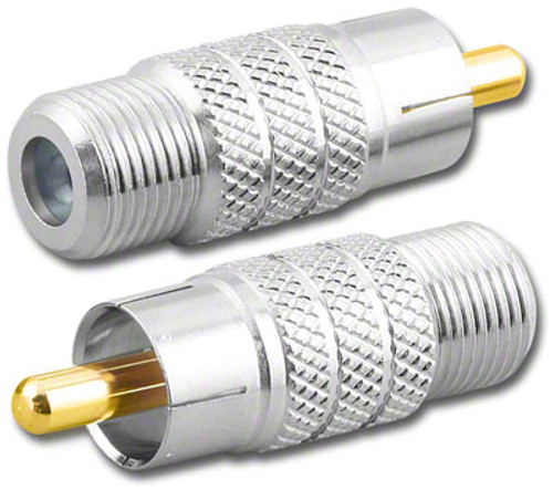 F-Female to RCA-Male Plug Coaxial Adapter (RFA-8792)