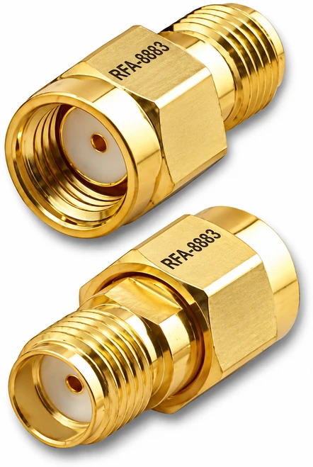 RP SMA Plug 'Reverse Polarity' to SMA Female Coaxial Adapter - RFA-8883