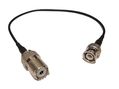 10 Inch - BNC Male to UHF Female SO-239 RG-174 Coaxial Cable