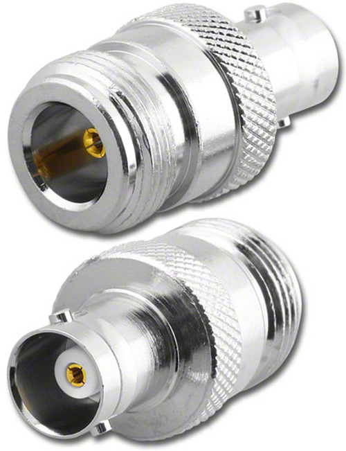 BNC-Female to N-Female Coaxial Adapter Connector