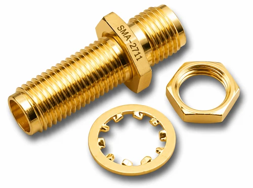 SMA Female Feed-Through Bulkhead Connector - SMA-2711