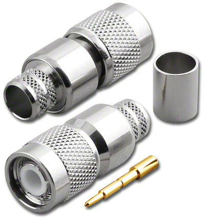RG-8 & RG-213 - TNC Straight Male Cable Crimp Connector - TNC-3429-213