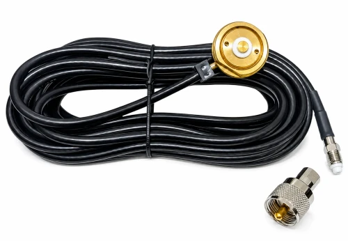 AM-207A - 3/4" NMO to PL-259 Antenna Mount - 17-Foot RG-58/U
