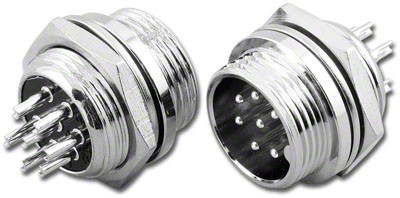 7-Pin - Ham & CB Radio Microphone Connector - Panel Jack - ARS