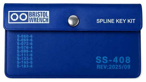 SS-408 - Bristol Spline Wrench - 9-Piece Set
