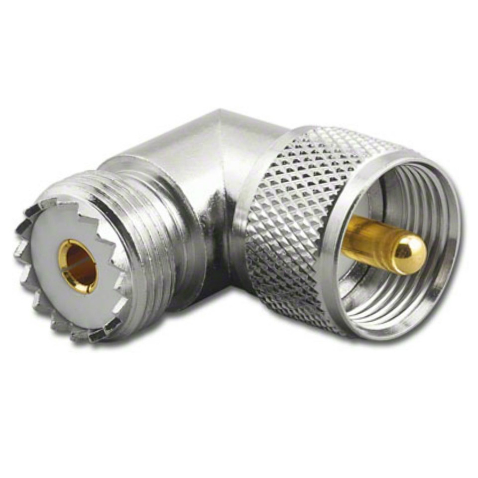 UHF Male / Female Right Angle Elbow Coaxial Adapter Connector ARSG525
