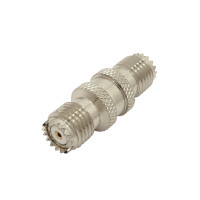 Mini-UHF Double Female Barrel Coaxial Adapter Connector