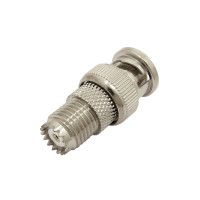 Mini-UHF-Female to BNC-Male Coaxial Adapter Connector