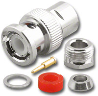 BNC Male Standard Clamp Connector for RG-58 Coaxial Cable