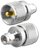 SMA-Male to UHF-Male Coaxial Adapter Connector