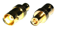 SMB-Plug to BNC-Female Coaxial Adapter Connector