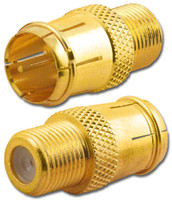 F Male Female Quick Connect Coaxial Adapter (RFF-7761G)