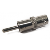 BNC-Female to RCA-Male XL Plug Coaxial Adapter