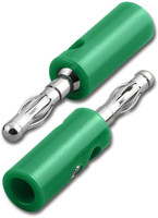 GREEN - Screw Type Banana Plug - Nickel Plated - BNN-0805GN