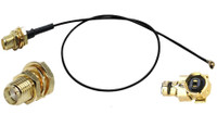 12-Inch Long - IPX U.FL Plug to SMA-Female 1.13mm Coaxial Cable Pigtail