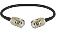 20-Foot - RG-8X Coaxial Cable Assembly with SO-239 UHF Female Connectors