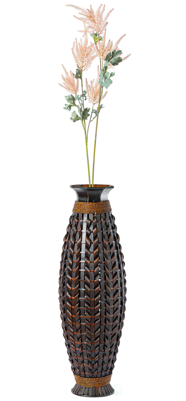 我谷風盆　約32cm×約22.5cm×約3.5cm Buy Wholesale QI003822 Tall Bamboo Floor Standing Vase with
