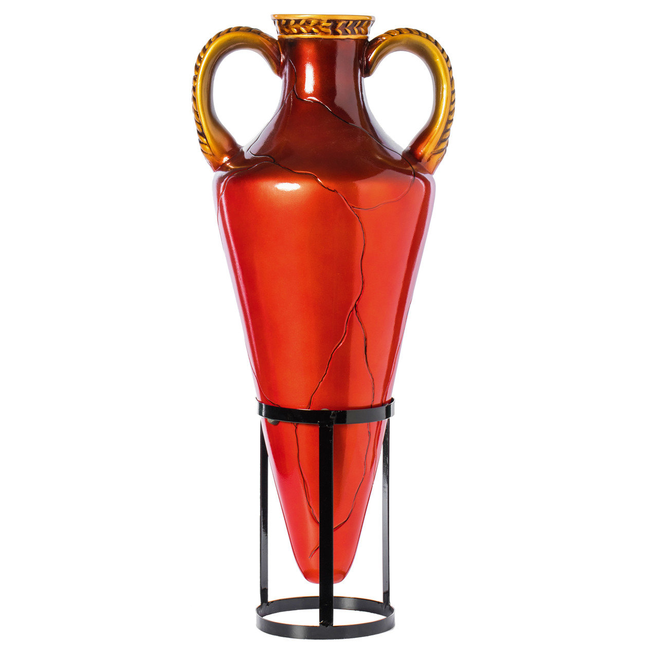 Buy Wholesale QI003920 Tall Floor Vase, Roman Style Large Pointed Amphora, 35" Floor Vase