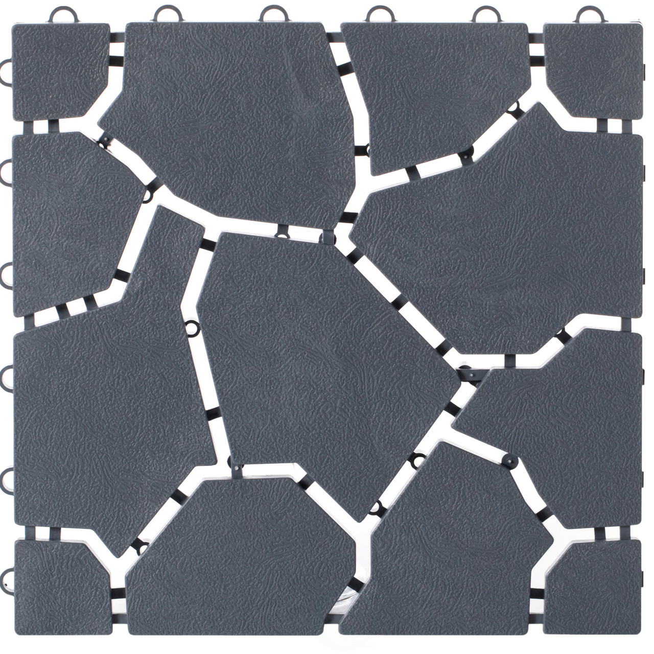 Buy Wholesale QI004108.4 Gray Garden Path Track Interlocking Stone Look  Design Pathway Tile Floor Paver, Pack of